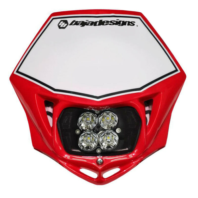 Baja Designs Motorcycle Race Light LED DC Red Squadron Sport Light Bars & Cubes Baja Designs