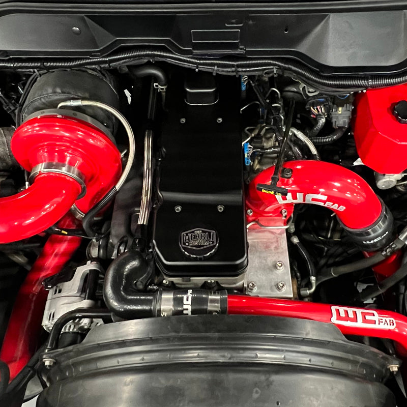 Wehrli 06-18 Cummins WCFab X D&J Precision Billet Valve Cover - Bengal Red Valve Covers Wehrli