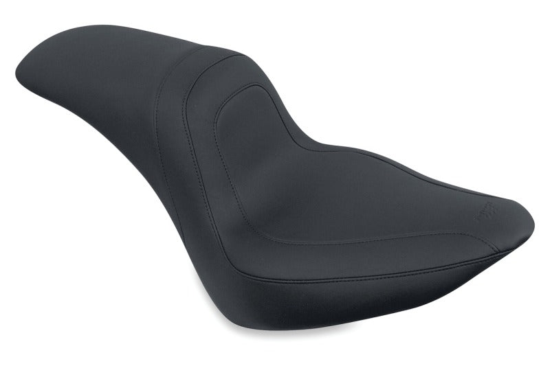 Mustang 06-17 Harley Softail Wide Tire (200mm) Fastback 1PC Seat - Black One-Piece Motorcycle Seats Mustang Motorcycle