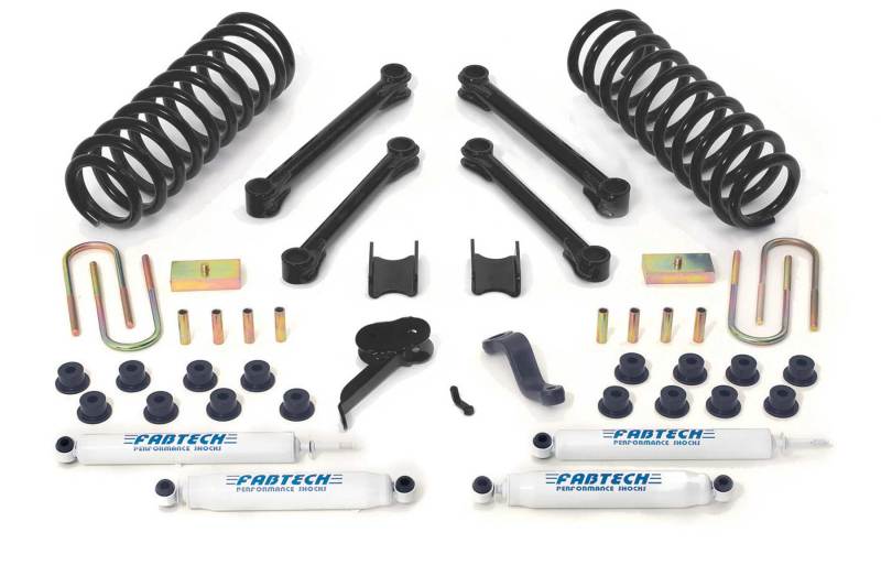 Fabtech 09-13 Dodge 2500/3500 4WD w/Diesel & Auto 4.5in Perf Sys w/Perf Shks Lift Kits Fabtech