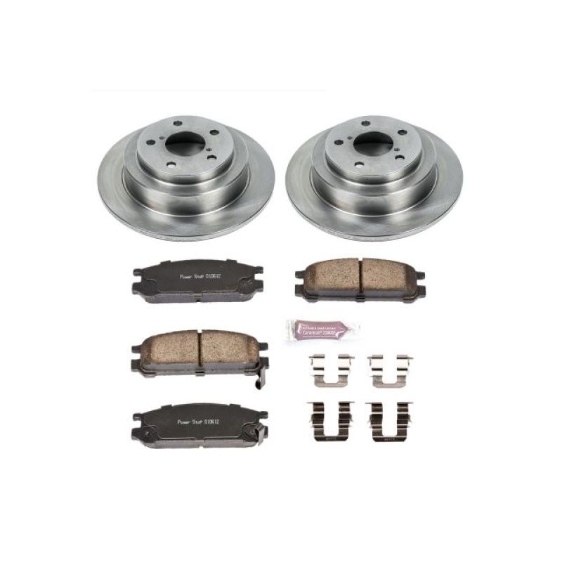 Power Stop 93-96 Subaru Impreza Rear Autospecialty Brake Kit Brake Kits - OE PowerStop