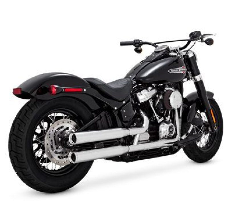 Vance & Hines HD Softail 18-22 Eliminator S/OS Chrome Slip-On Exhaust Motorcycle Slip-On Vance and Hines
