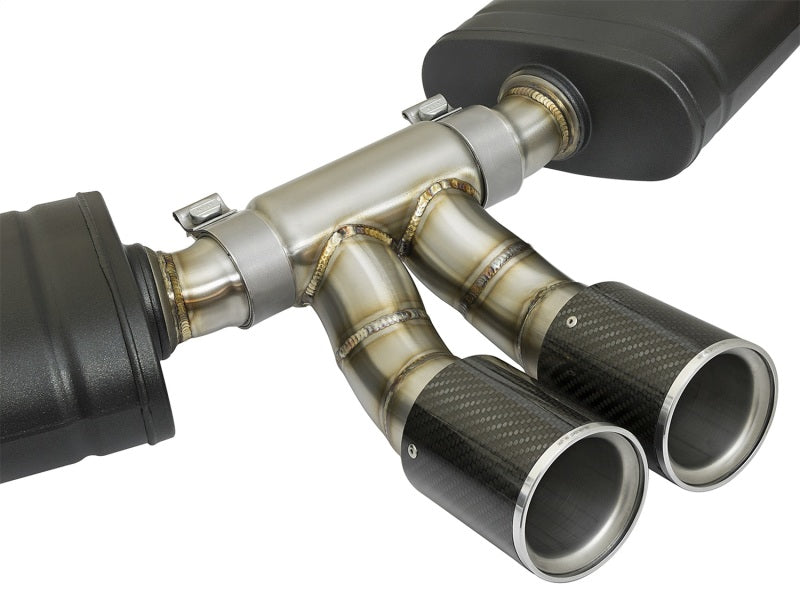 aFe MACHForce-Xp 2in 304 SS Cat-Back Exhaust w/Carbon Fiber Tips 13-16 Porsche Boxster 2.7L/3.4L Catback aFe