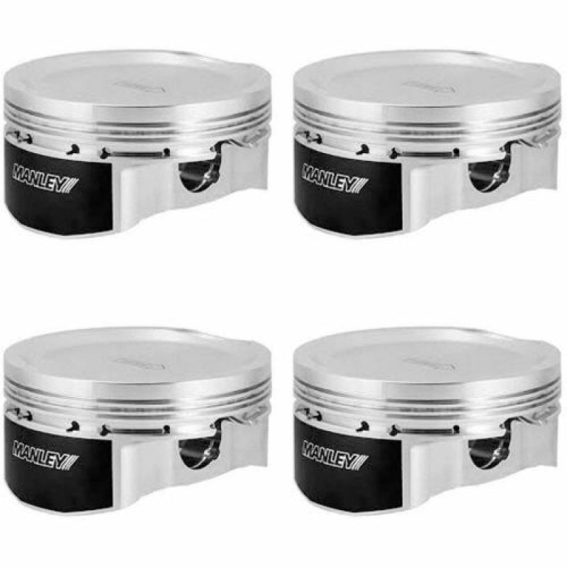 Manley 03-06 Mitsubishi Evo 8/9 4G63T 85.5mm +.5mm Bore 8.5/9.0:1 Dish Extreme Duty Pistons w/ Rings Piston Sets - Forged - 4cyl Manley Performance
