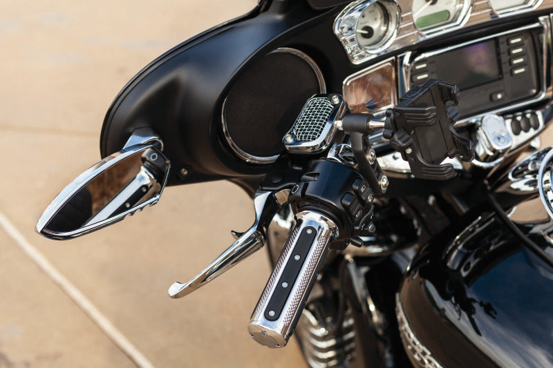 Kuryakyn Heavy Industry Grips Throttle-By-Wire Chrome Grips Kuryakyn