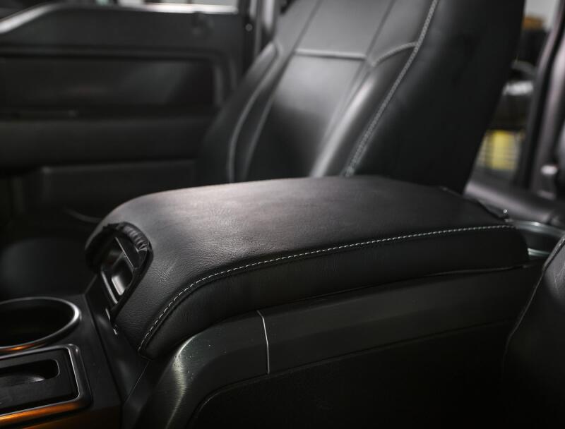 PRP 10-14 Ford Raptor Center Console Cover- Black with Silver Stitch Dash & Interior Trim PRP Seats