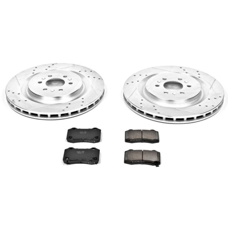 Power Stop 04-07 Cadillac CTS Rear Z23 Evolution Sport Brake Kit Brake Kits - Performance D&S PowerStop