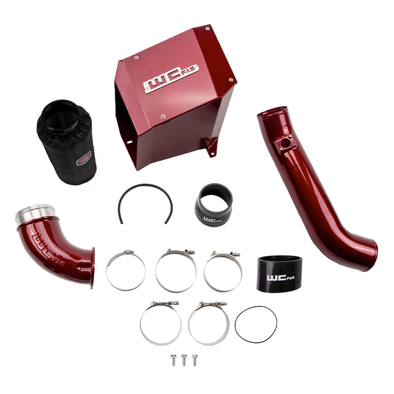Wehrli 01-04 Duramax LB7 4in Stage 2 Intake Kit w/ Air Box - Kiwi Green Cold Air Intakes Wehrli