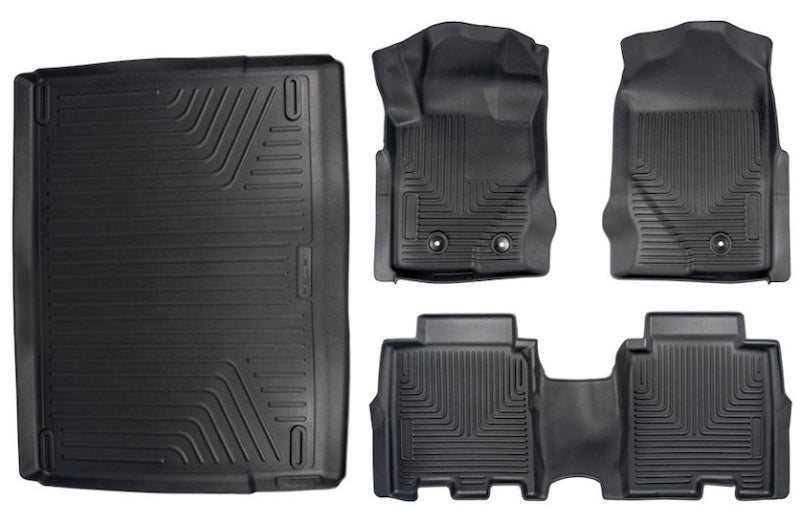 Roush 2021-2024 Ford Bronco 4DR Floor Liner Set Floor Mats - Rubber Roush