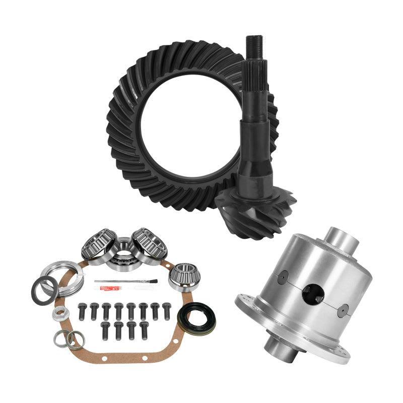 Yukon 10.5in Ford 4.56 Rear Ring & Pinion Install Kit 35 Spline Positraction Differential Install Kits Yukon Gear & Axle