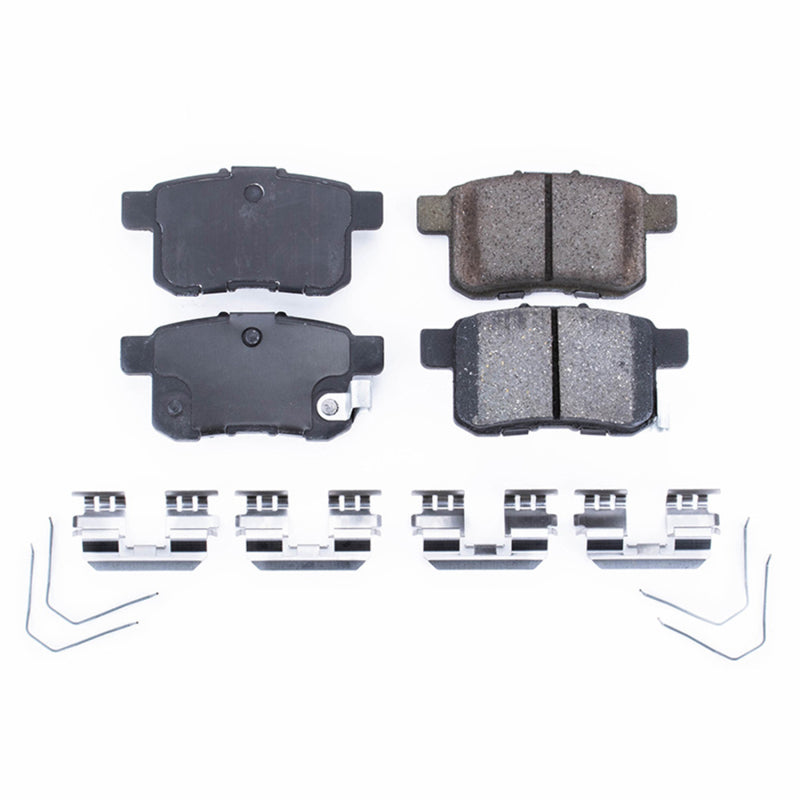 Power Stop 11-14 Acura TSX Rear Z17 Evolution Ceramic Brake Pads w/Hardware Brake Pads - OE PowerStop