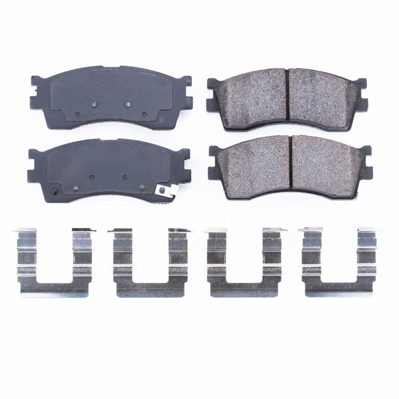 Power Stop 02-05 Kia Rio Front Z17 Evolution Ceramic Brake Pads w/Hardware Brake Pads - OE PowerStop