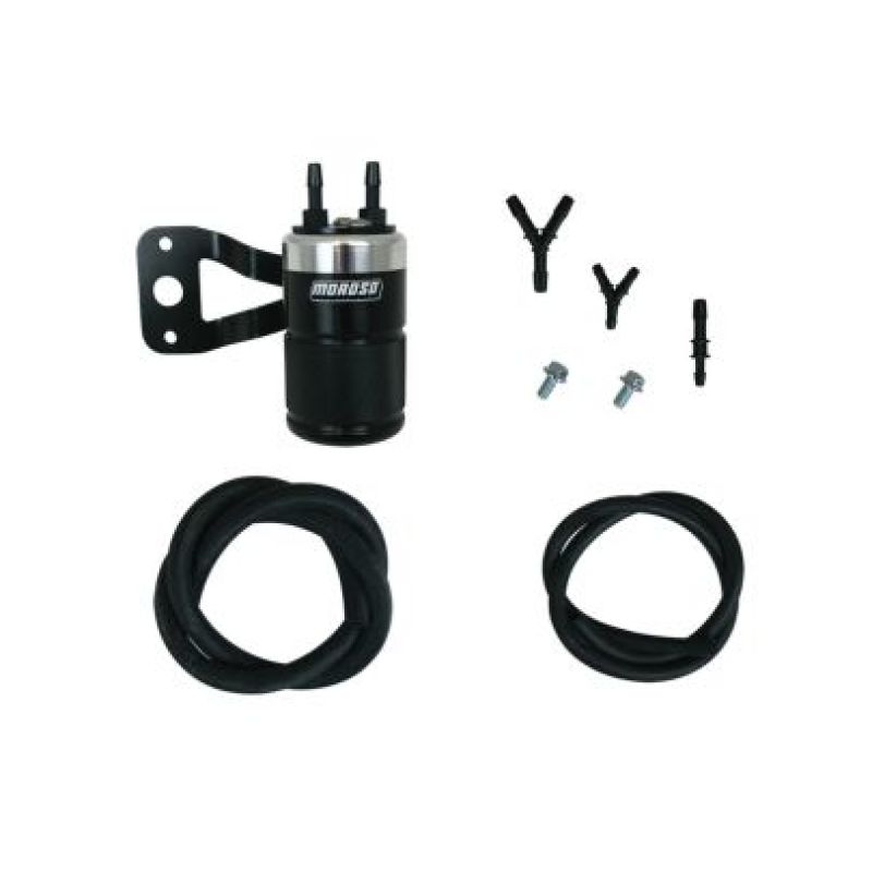 Moroso H-D Twin Cam (w/Vance & Hines VO2 Air Cleaner Excl VO2 90) Air Oil Separator - Blk & Polished Oil Separators Moroso