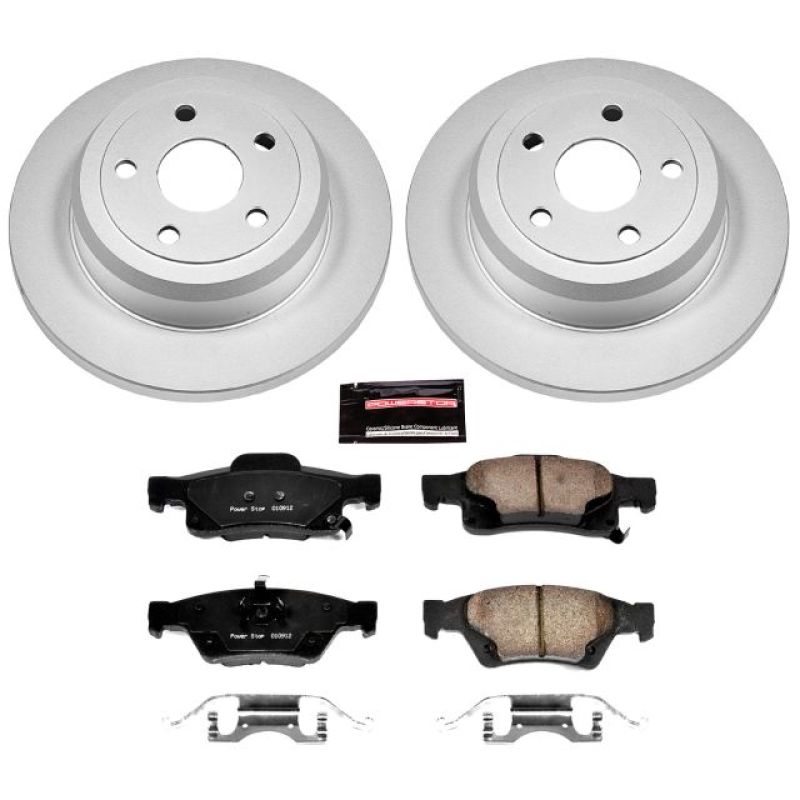 Power Stop 11-19 Dodge Durango Rear Z17 Evolution Geomet Coated Brake Kit Brake Kits - Performance Blank PowerStop