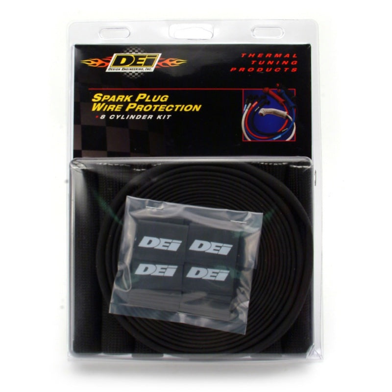 DEI Protect-A-Boot and Wire Kit 8 Cylinder - Black Thermal Sleeves DEI
