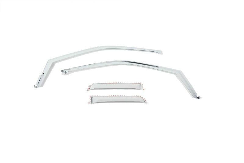 Putco 17-20 Ford SuperDuty - SuperCab (Set of 4) Element Chrome Window Visors Wind Deflectors Putco