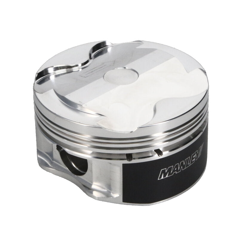 Manley 2018+ Ford Coyote 5.0L 6.75cc Dish 3.700in Bore 12:1 CR 22mm Pin Platinum Ext Duty Piston Pistons - Forged - Single Manley Performance