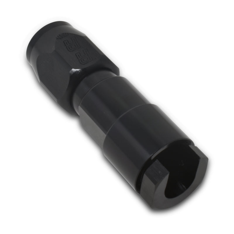 Russell Performance 5/16in SAE Quick Disc Female to -6 Hose Black Straight Degree Hose End Fittings Russell