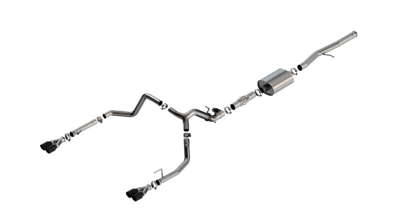 Borla 2024 Chevy Silverado 1500 6.2L V8 ATAK Catback Exhaust w/ Simulator - Black Chrome Catback Borla