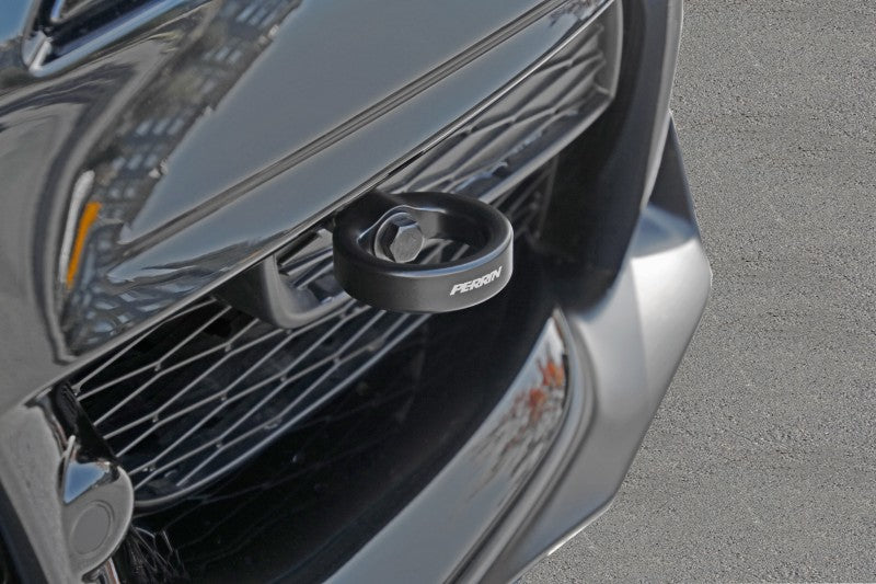 PERRIN 20-25 Toyota Supra Tow Hook Kit (Front) - Black Tow Hooks Perrin Performance
