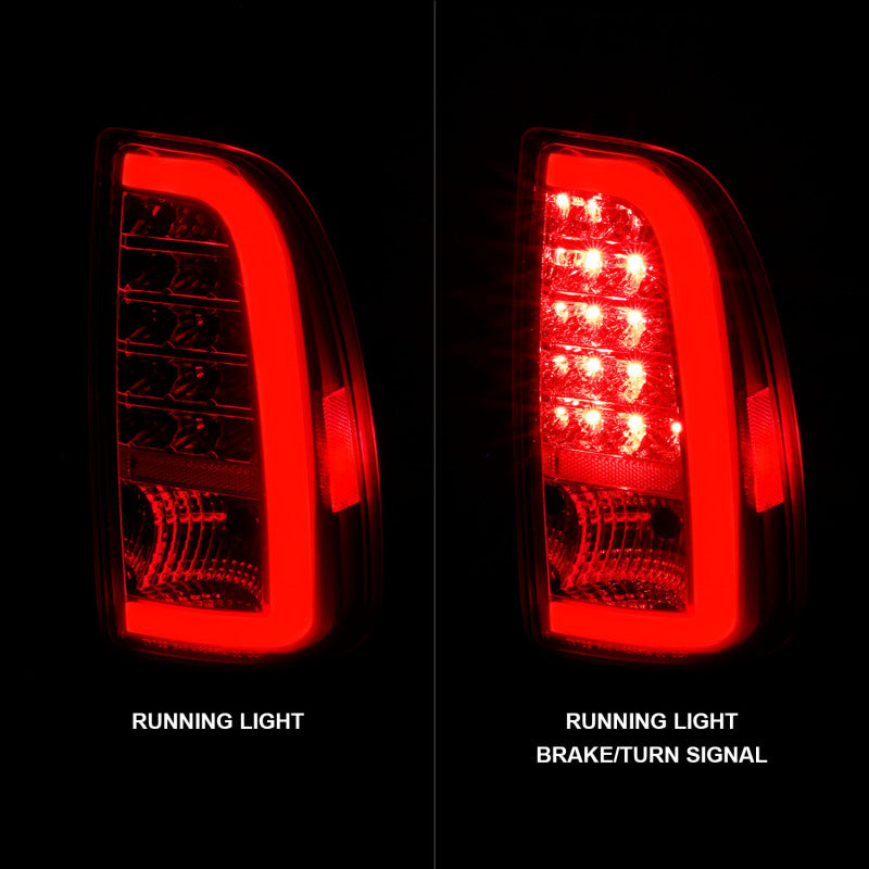 ANZO 00-06 Toyota Tundra LED Taillights w/ Light Bar Chrome Housing Clear Lens Tail Lights ANZO