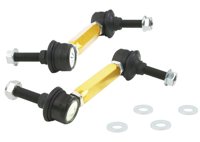 Whiteline Universal Sway Bar End Link Kit - 130-155mm Heavy Duty Adjustable - 10mm Ball Studs Sway Bar Endlinks Whiteline