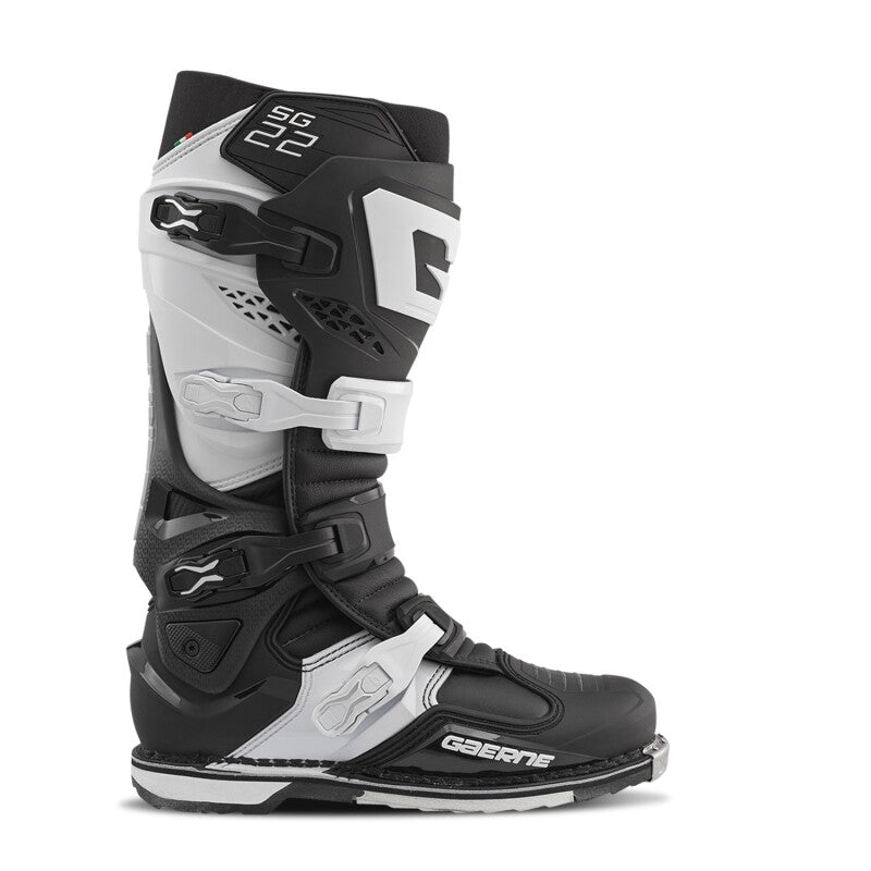 Gaerne SG22 Boot Black/White Size - 13 Motorcycle Boots Gaerne