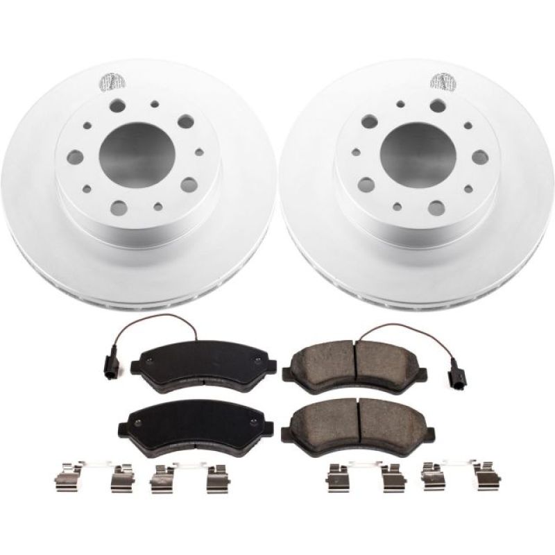 Power Stop 14-19 Ram ProMaster 1500 Front Z17 Evolution Geomet Coated Brake Kit Brake Kits - Performance Blank PowerStop