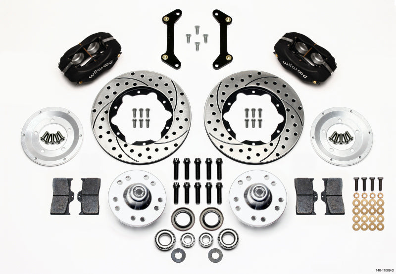 Wilwood Forged Dynalite Front Kit 11.00in Drilled 79-87 GM G Body Big Brake Kits Wilwood