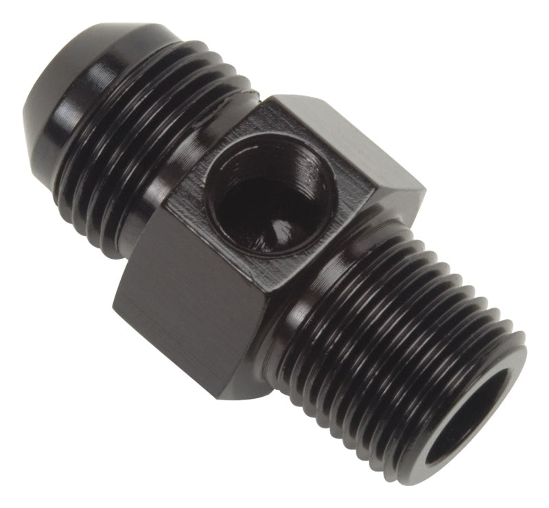 Russell Performance -6 AN Flare to 3/8in Pipe Pressure Adapter (Black) Fittings Russell