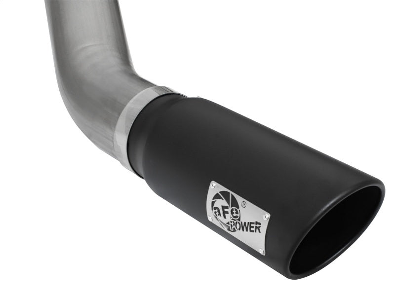 aFe MACHForce XP Exhaust Large Bore 5in DPF-Back SS 13-15 Dodge Trucks L6-6.7L (td) *Black Tip DPF Back aFe