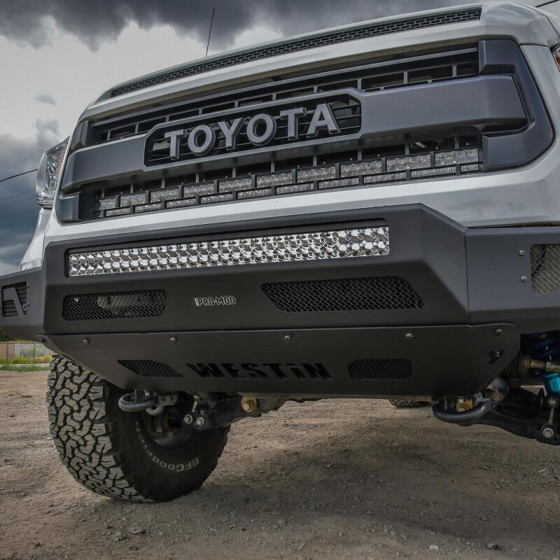 Westin 14-21 Toyota Tundra Pro-Mod Front Bumper - Tex. Blk Bumpers - Steel Westin
