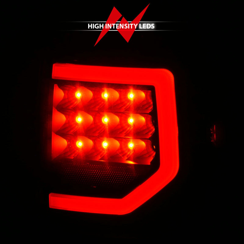 ANZO 07-11 Toyota Tundra Full LED Taillights Black Housing Smoke Lens G2 (w/C light Bars) Tail Lights ANZO