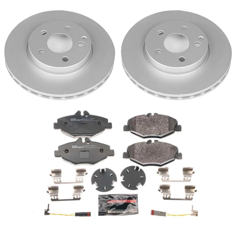 Power Stop 03-05 Mercedes-Benz E320 Front Euro-Stop Brake Kit Brake Kits - OE PowerStop