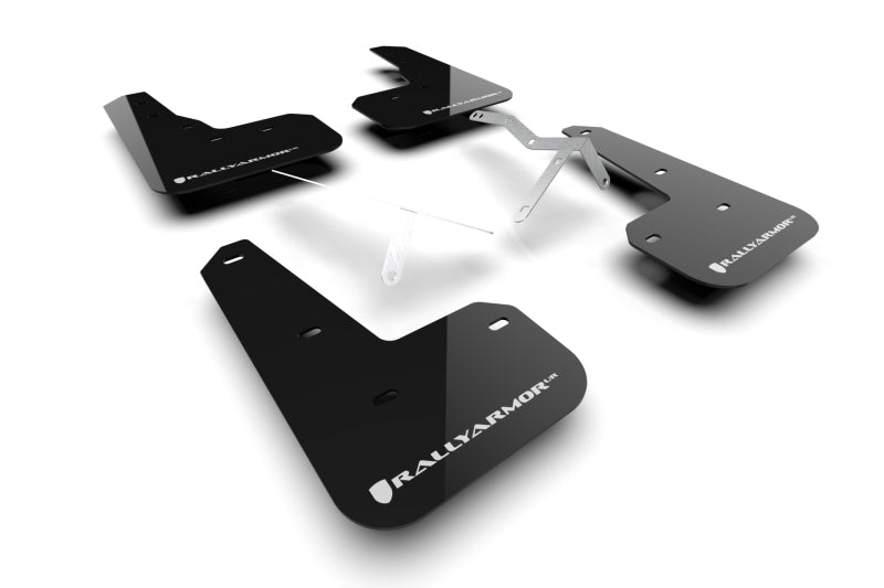 Rally Armor 23-24 Acura Integra Type S Black Mud Flap w/White Logo Mud Flaps Rally Armor