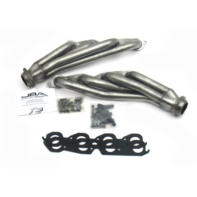 JBA 92-95 GM Truck 7.4L Vortec 1-3/4in Primary Raw 409SS Cat4Ward Header Headers & Manifolds JBA