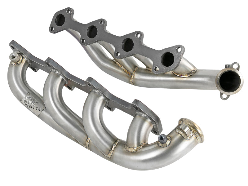 aFe Twisted Steel 1.75-2in 304 SS Headers 03-07 Ford Diesel Trucks V8-6.0L (td) Headers & Manifolds aFe