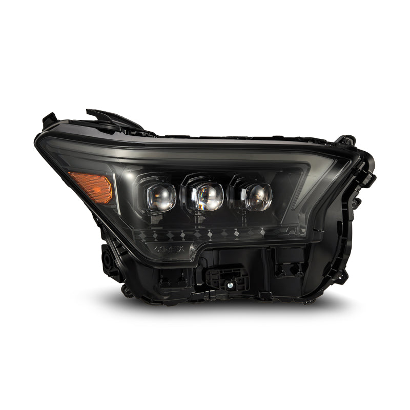 AlphaRex 2024+ Toyota Tacoma NOVA-Series LED Proj Headlights Alpha-Blk w/Actv Light & Seq. Sig + DRL Headlights AlphaRex