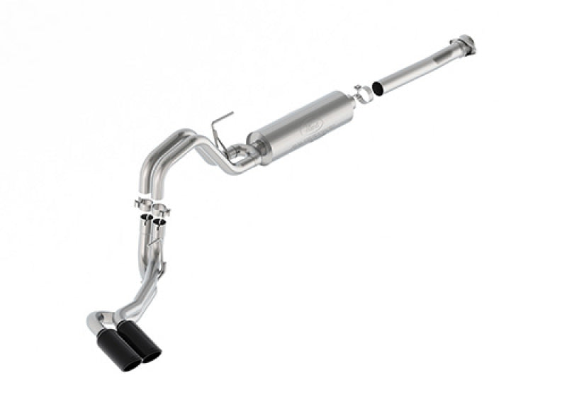 Ford Racing 21-24 F-150 122.8in Dual Side Exit Exhaust - Black Tips Catback Ford Racing