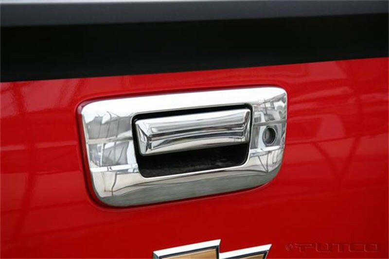 Putco 14-14 Chevrolet Silverado HD - Tailgate Handle w/ Keyhole Tailgate & Rear Handle Covers Exterior Trim Putco