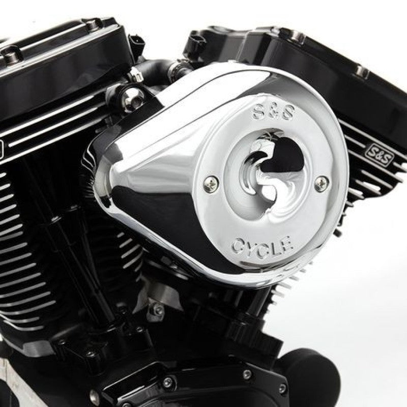 S&S Cycle 2007+ XL Sportster Models w/ Stock EFI Stealth Air Cleaner Kit w/ Chrome Teardrop Cover Air Intake Components S&S Cycle