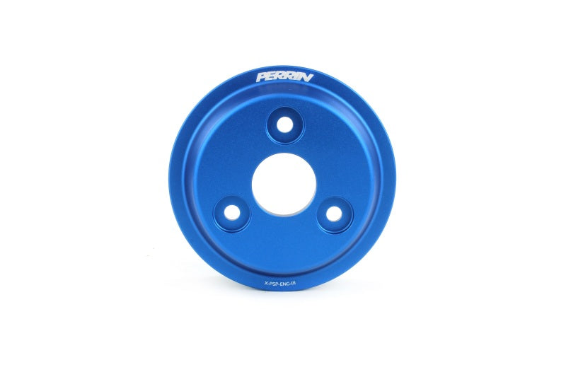PERRIN 22-26 Subaru WRX / 21-25 Crosstrek / 20-25 LGT/OBXT/FXT Lightweight Water Pump Pulley - Blue Pulleys - Crank, Underdrive Perrin Performance