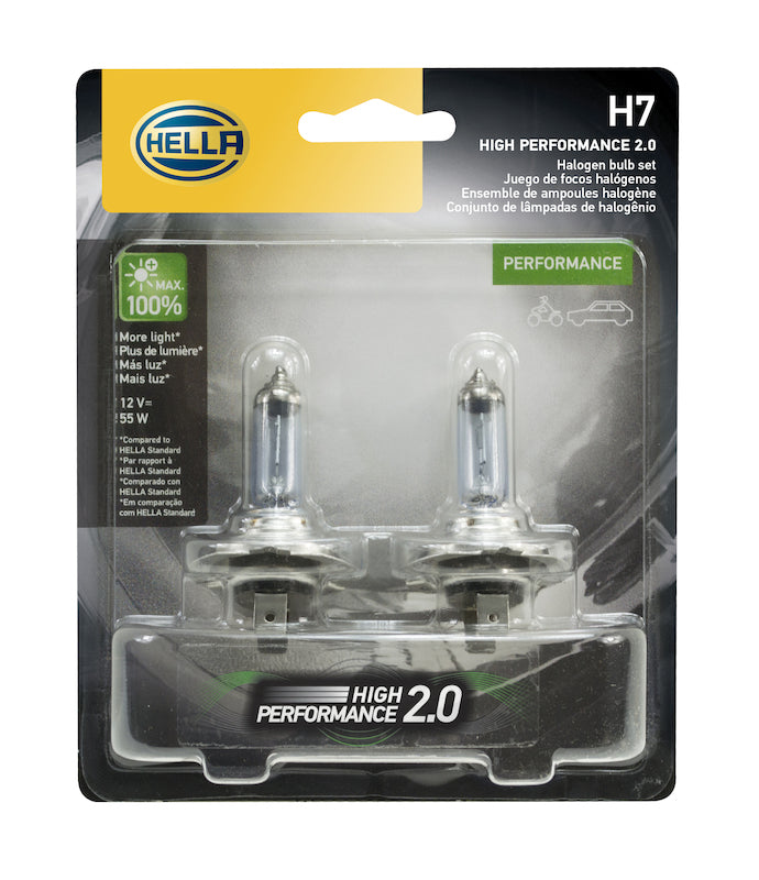 Hella H7 12V 55W PX26D HP 2.0 Halogen Bulbs Bulbs Hella