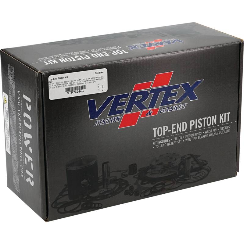 Vertex Piston 18-22 KTM 300 EXC TPI 300cc Top End Piston Kit Piston Sets - Powersports Vertex Pistons