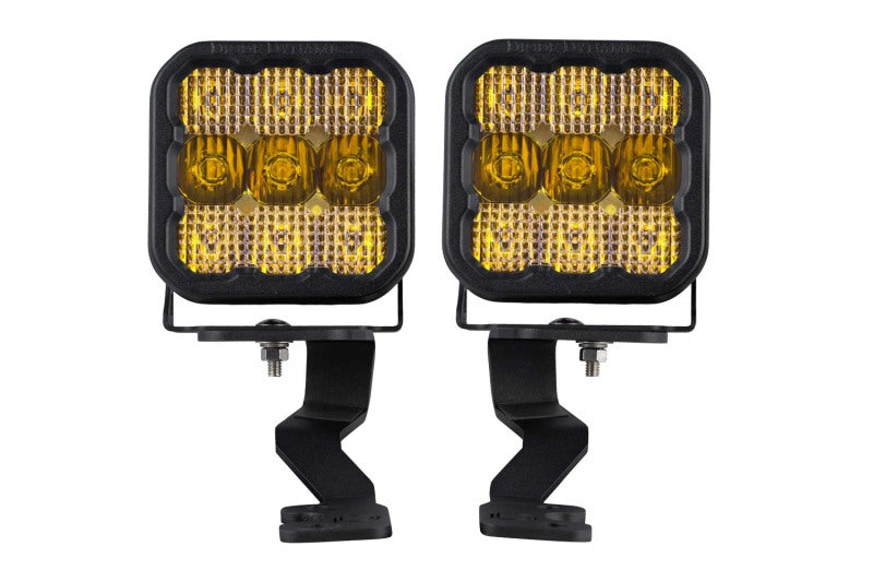 Diode Dynamics 2022 Toyota Tundra SS5 Pro Stage Series Ditch Light Kit - Yellow Combo Light Accessories and Wiring Diode Dynamics