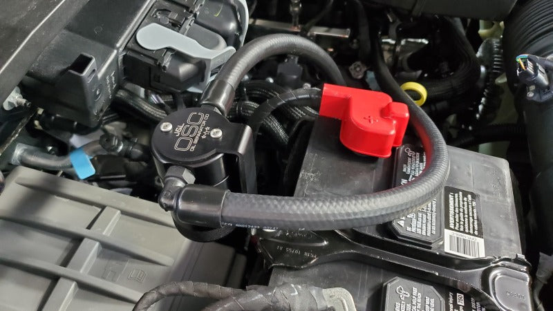 J&amp;L 23-26 Ford F-250/F-350 6.8L;7.3L Oil Separator 3.0 Passenger Side - Black Anodized Oil Separators J&L