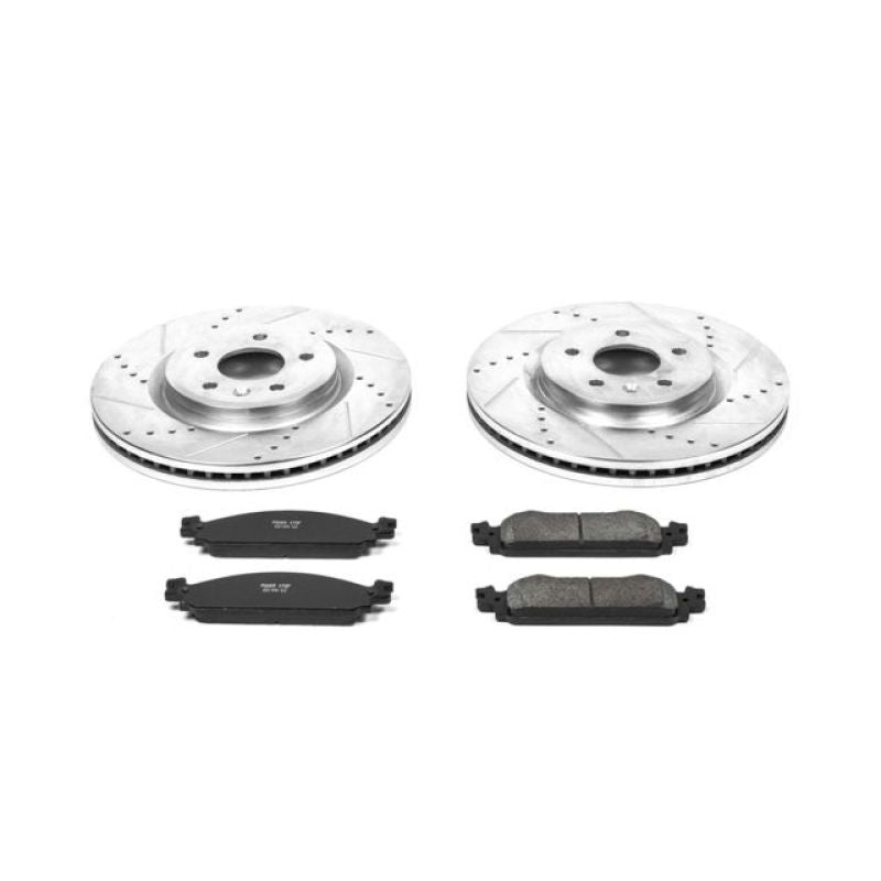 Power Stop 09-11 Ford Flex Front Z23 Evolution Sport Brake Kit Brake Kits - Performance D&S PowerStop