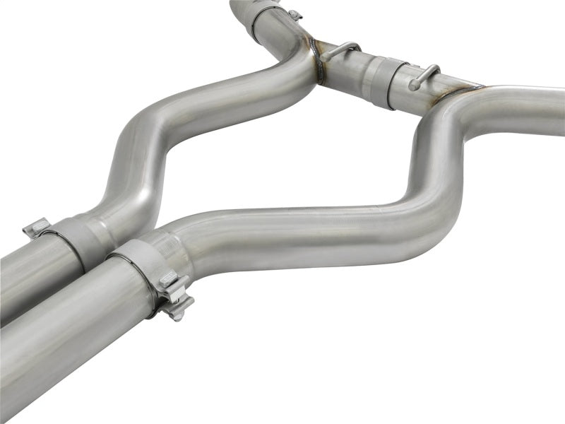 aFe MACHForce XP 3in 304 SS Cat-Back Exhausts w/ Polished Tips 15-17 Ford Mustang GT V8-5.0L/V6-3.7L Catback aFe