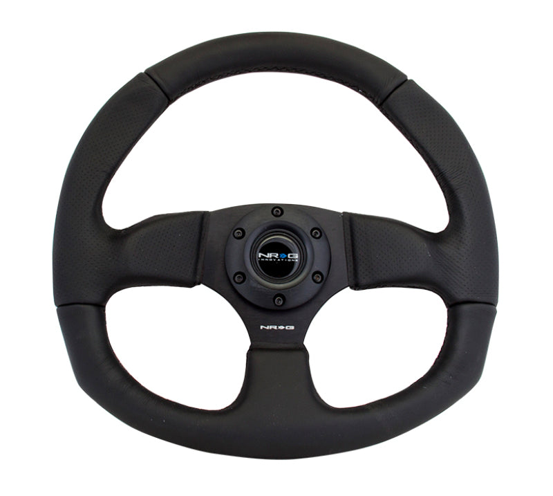 NRG Reinforced Steering Wheel (320mm Horizontal / 330mm Vertical) Leather w/Black Stitching Steering Wheels NRG