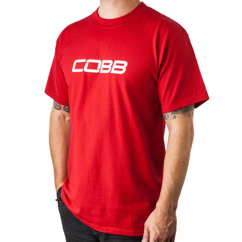 Cobb Tuning Logo Mens T-Shirt (Red) - Large Shirts COBB